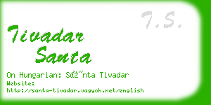 tivadar santa business card